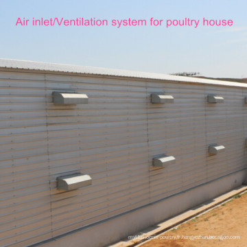 Système de ventilation de haute qualité d&#39;équipement de volaille pour la maison de volaille